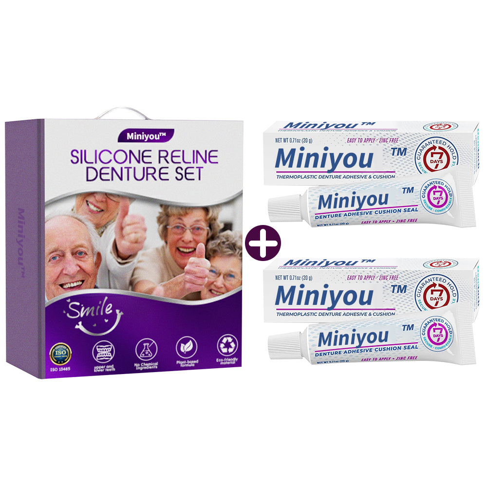 ✅Offizielle Webseite | Miniyou™ Silikon-Zahnprothesen-Reline-Set 👨🏻‍⚕️Empfohlen von der Bundeszahnärztekammer