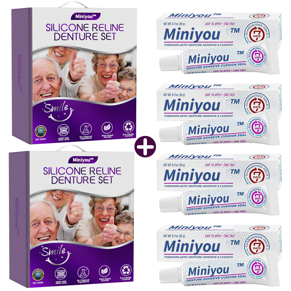✅Offizielle Webseite | Miniyou™ Silikon-Zahnprothesen-Reline-Set 👨🏻‍⚕️Empfohlen von der Bundeszahnärztekammer