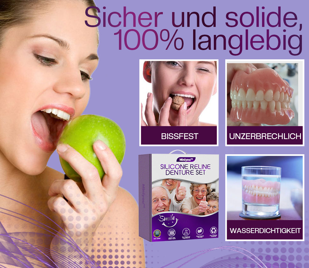 ✅Offizielle Webseite | Miniyou™ Silikon-Zahnprothesen-Reline-Set 👨🏻‍⚕️Empfohlen von der Bundeszahnärztekammer